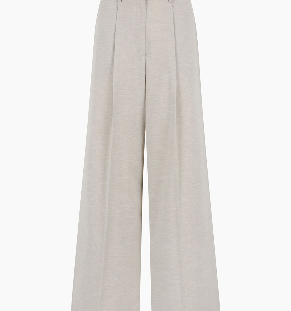Light beige flared trousers - sisley k pantaloni flare - Bege | Sisley K image number 1